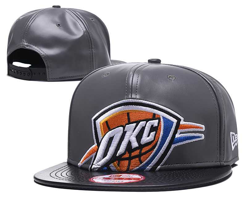 Thunder Team Logo Gray Leather Adjustable Hat GS,We sell and wholesale Thunder Team Logo Gray Leather Adjustable Hat GS on line form chian!